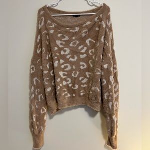 Cozy tan/ white sweater XL sweater from Express